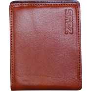 Zays Handcrafted Premium Eco-Friendly Oil Pull Up Leather Bifold Short Wallet – Slim, Durable And Stylish Wallet for Unisex (Brown) image
