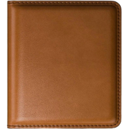 Zays Handcrafted Premium Leather Super Slim Card Holder Mini Wallet (ZCW107-Brown) image