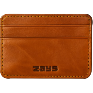 Zays Premium Leather Super Slim Card Holder, Handcrafted Durable Stylish Compact for Men And Women (ZCW101-Brown) icon
