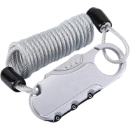 Zentorack Branded Lightweight Helmet Lock – 3-Digit Combination, Keyless, Strong Cut Resistance, Multipurpose For Helmets, Bags, And Luggage image