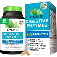 Zenwise Digestive Enzymes and Bromelain for Gut Health-60 Capsules image