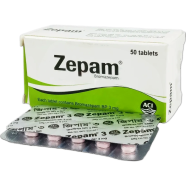 Zepam 3 mg Tablet 10's strip icon