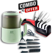 Zepter Knife Set, Inima Grinder And Knife Sharpner Black (COMBO) image