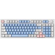 Zifriend 98 Keys Mechanical Keyboard Blue Switches Hot Swappable Blue White image