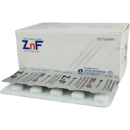 ZnF 5 mg Plus 20 mg 10's Strip Tablet image