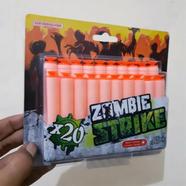 Zombie Strike Nerf Refill Darts Soft Bullet 20 Pcs Elite Series image