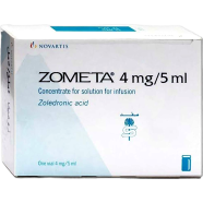 Zometa 4 mg/5 ml IV Infusion 4 mg vial image