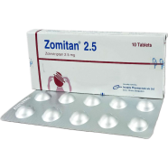 Zomitan 2.5 mg Tablet 10's strip image