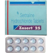 Zosert 25 mg Tablet 10's Strip image