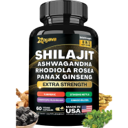 Zoyava Shilajit Ashwagandha Rhodiola Rosea Panax Ginseng 60 Veggie Capsules -483474495 image