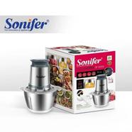  2 Speeds Electric Chopper Meat Grinder Stainless Steel Mincer Food Processor Kitchen Slicer Egg Beater Garlic Vegetable Sonifer image
