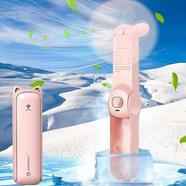  3000mAh Portable Mini Fan, Handheld Foldable Fan with Power Bank USB Rechargeable image