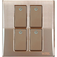  4 Gang 1 way switch (Platinum series) image