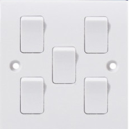 VGTEC 5 Gang 1 Way Switch (Classic-V Series) image
