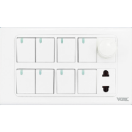  8 Gang switch with fan dimmer image