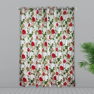  Agrey Hometex Cotton Printed Curtain 10 Eyelet 5 kuchi image