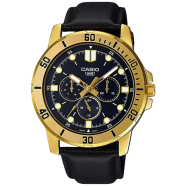  CASIO Analog Black Dial Men's Watch - MTP-VD300GL-1EUDF 