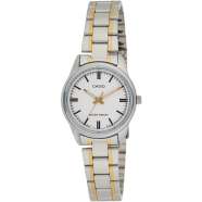  CASIO Silver Plated Case Stainless Steel Band Watch for Women - LTP-V005SG-7AUDF