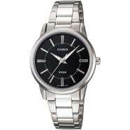 Casio Black Dial Stainless Steel watch for Ladies - LTP-1303D-1AVDF
