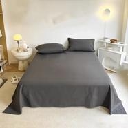 Comfort Solid Colors Queen Size Luxury Soft 1 Pcs Bed Sheet and 2 Pcs Pillow Covers image