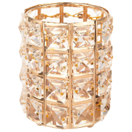  Crystal Makeup Storage Brush Holder Cosmetic Box Golden icon