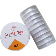 Crystal Tec Transparent Elastic Thread 0.7 Mm Beading Stretch Cord Per Rim image