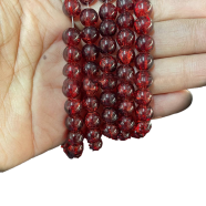  Dazzling 8mm Round Glass Crack Beads Premium Glass Crystal Crack Bead Strands 100 Pcs