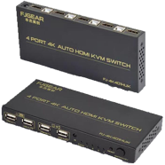 FJGEAR HS401 HDMI Controller Remote 4 Port Switch image