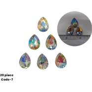  Flat Back Plastic Stone Mixed Shapes Special Set For Apparel Jewelry Crafting 20pcs image