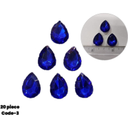  Flat Back Plastic Stone Mixed Shapes Special Set For Apparel Jewelry Crafting 20pcs image