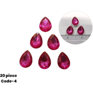  Flat Back Plastic Stone Mixed Shapes Special Set For Apparel Jewelry Crafting 20pcs image