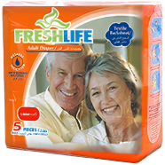 Freshlife Adult Diaper Large 5Pcs - FLAD-L5