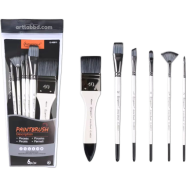  Giorgione G-A8011 Nylon Hair Paint Brushes 6 Pcs Set image