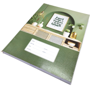  Hearts Floral Binding Khata White 200 Page image