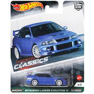 Hot Wheels Premium Mitsubishi Lancer Evolution VI Blue Modern Classic image