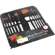  Keep Smiling Artists Painting Value Brush Set of 12 with Zip cover