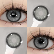  Ksseye Sem. Por. Na Gray Color Contact Lens With Lens Kit Box image