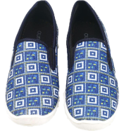  Ladies walking shoe Blue check image