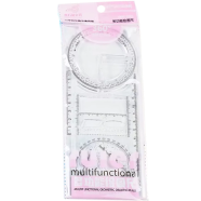  Multifunctional Geometric Drawing Ruler Perfect For Students Designers And Artists icon