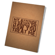 Paper Tree Vintage Notebook Sketchbook Drawing Sketchpad- MY ATTITUDE PLAIN image