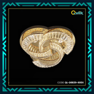  Qulik Flush Mount Luxury LED Crystal Chandelier Pendant Light image