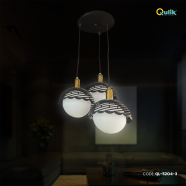  Qulik Modern Luna Wave Pendant Trio Hanging Lights image