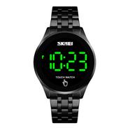 Skmei new design touch screen LED watch digital stainless steel band men wrist watches image