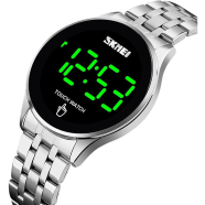 Skmei New Design Touch Screen LED Watch Digital Stainless Steel Band Men Wrist Watches image