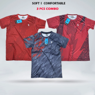  Smug Premium Combo Offer T Shirt 3 Pcs Grey Red And Maroon image