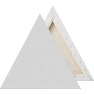  Triangle Canvas White- 12 inc