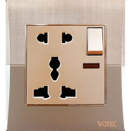 VGTEC 3 Pin MF socket with switch (Platinum series) image