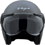  Vega Jet Open Half Face Dull Anthracite Helmet image