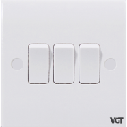  VGTEC 3 Gang 1 way switch (Classic series) image