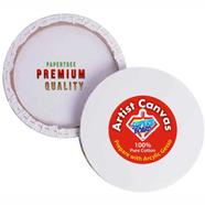 White Round Canvas 10x10 inch image